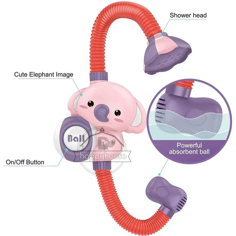 Baby Badespielzeug für Kinder Elektrische Elefantensauger Baby Badespielzeug Spray Wasser Spielzeug für Kinder Badewanne Spielzeug Sprinkler Baby Shower