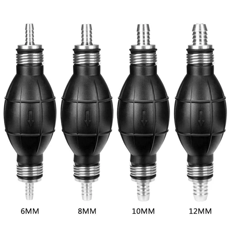 Universal Kraftstoffpumpe Gummi Manuelle Flüssigöl Transferpumpe Benzin Diesel Handzünder Glühbirne für Auto Marine Außenborder 6/8/10/12mm