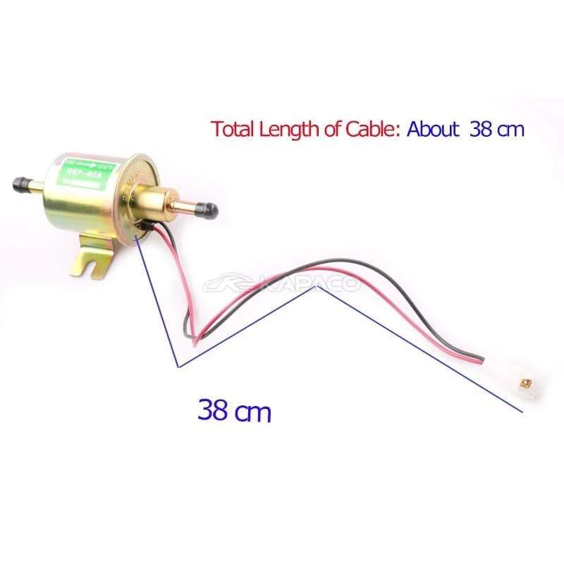 12/24V HEP-02A Universal Elektrische Kraftstoffpumpe Niederdruck Bolzen Befestigungsdraht Diesel Benzin Für Boot Vergaser Motorrad ATV Auto