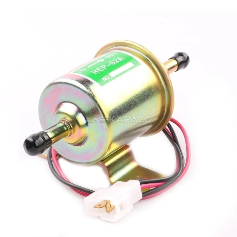12/24V HEP-02A Universal Elektrische Kraftstoffpumpe Niederdruck Bolzen Befestigungsdraht Diesel Benzin Für Boot Vergaser Motorrad ATV Auto