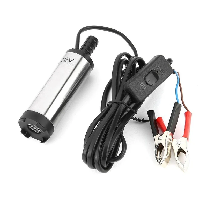 12V 38mm Elektrische Kraftstoff Transfer Pumpe Wasser Öl Transfer Tanken Tauch Pumpe Für Diesel Wasserpumpe Auto Motorrad