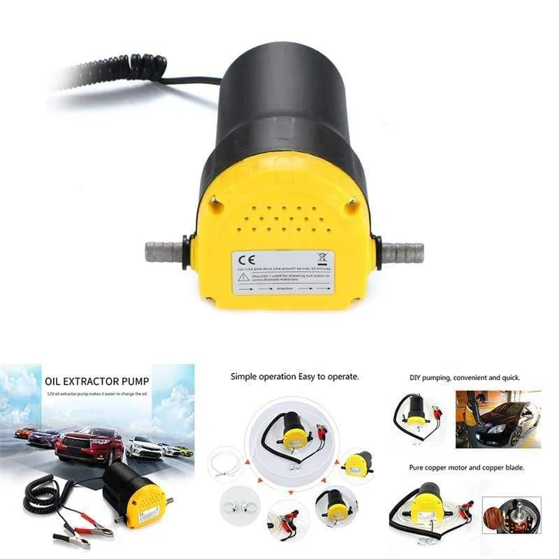 12V Auto elektrische Öl-Extraktor-Transferpumpe Öl/Rohöl-Flüssigkeits-Saugpumpe Mini-Kraftstoffmotor Öl-Extraktor-Transferpumpe