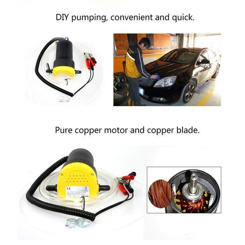 12V Auto elektrische Öl-Extraktor-Transferpumpe Öl/Rohöl-Flüssigkeits-Saugpumpe Mini-Kraftstoffmotor Öl-Extraktor-Transferpumpe