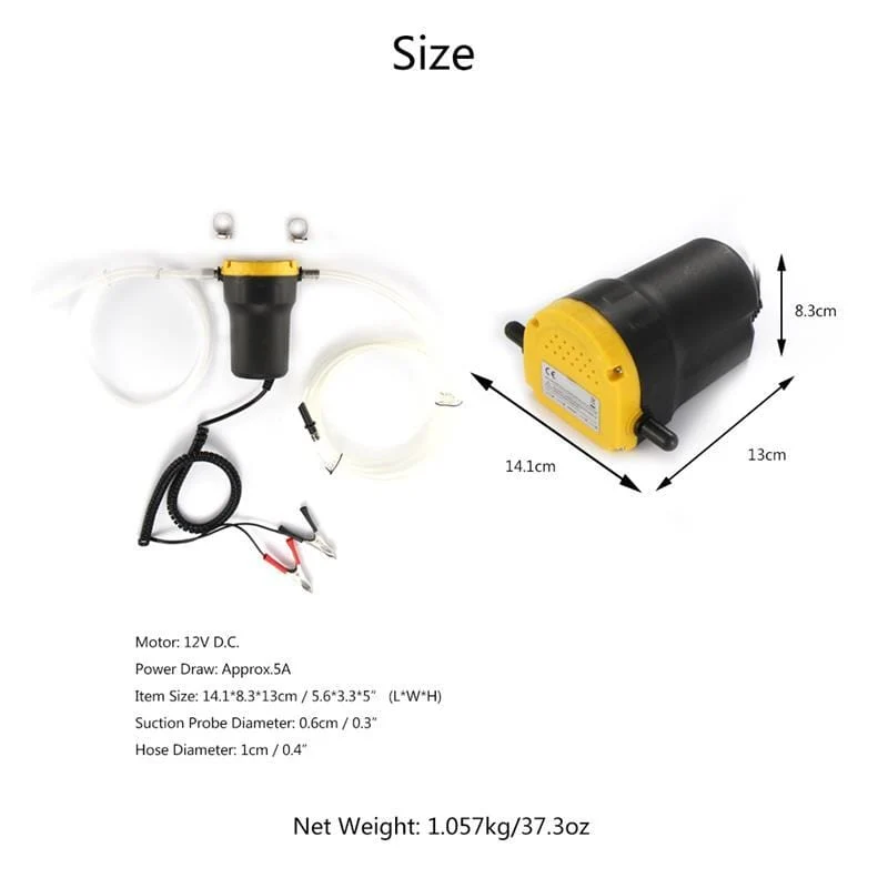 12V Auto elektrische Öl-Extraktor-Transferpumpe Öl/Rohöl-Flüssigkeits-Saugpumpe Mini-Kraftstoffmotor Öl-Extraktor-Transferpumpe
