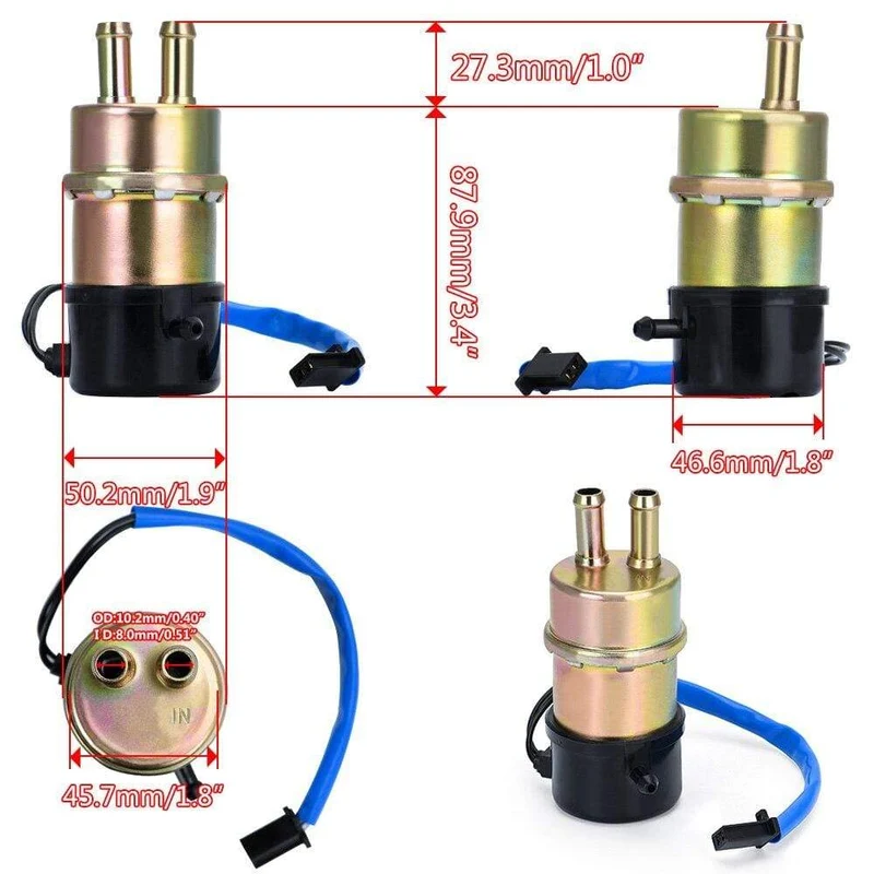 Motorrad-Kraftstoffpumpe, 12 V Kraftstoffpumpe für CBR600F CBR600F2 CBR600F3 CBR600F4 1987–2000 PQY-DZB11