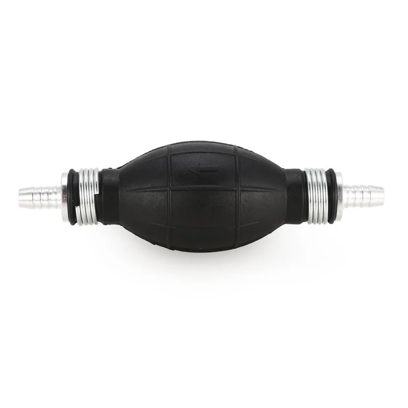 6/8/10/12mm Auto Universal Kraftstoffpumpe Gummi Manuelle Übertragung Flüssigkeit Benzin Benzin Diesel Handzünder Glühbirne Rohr Aluminium
