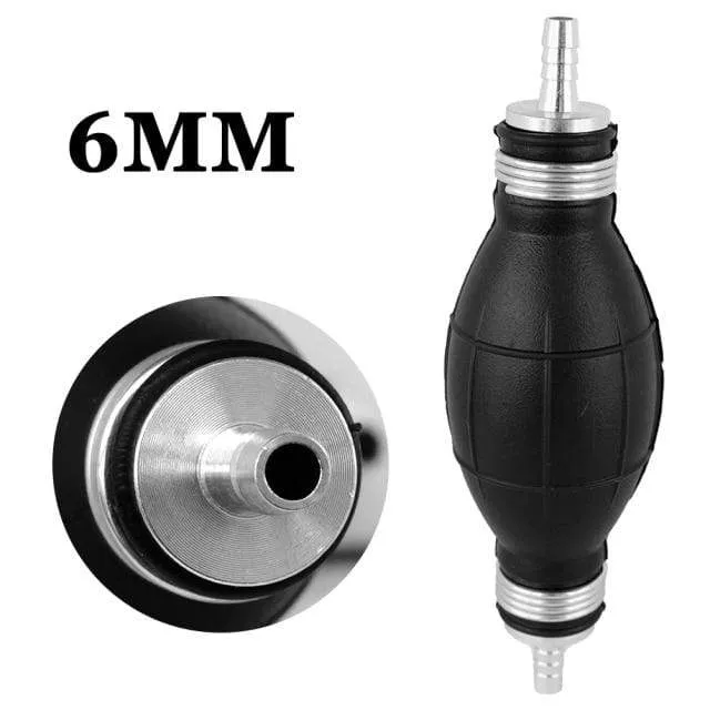 6/8/10/12mm Auto Universal Kraftstoffpumpe Gummi Manuelle Übertragung Flüssigkeit Benzin Benzin Diesel Handzünder Glühbirne Rohr Aluminium