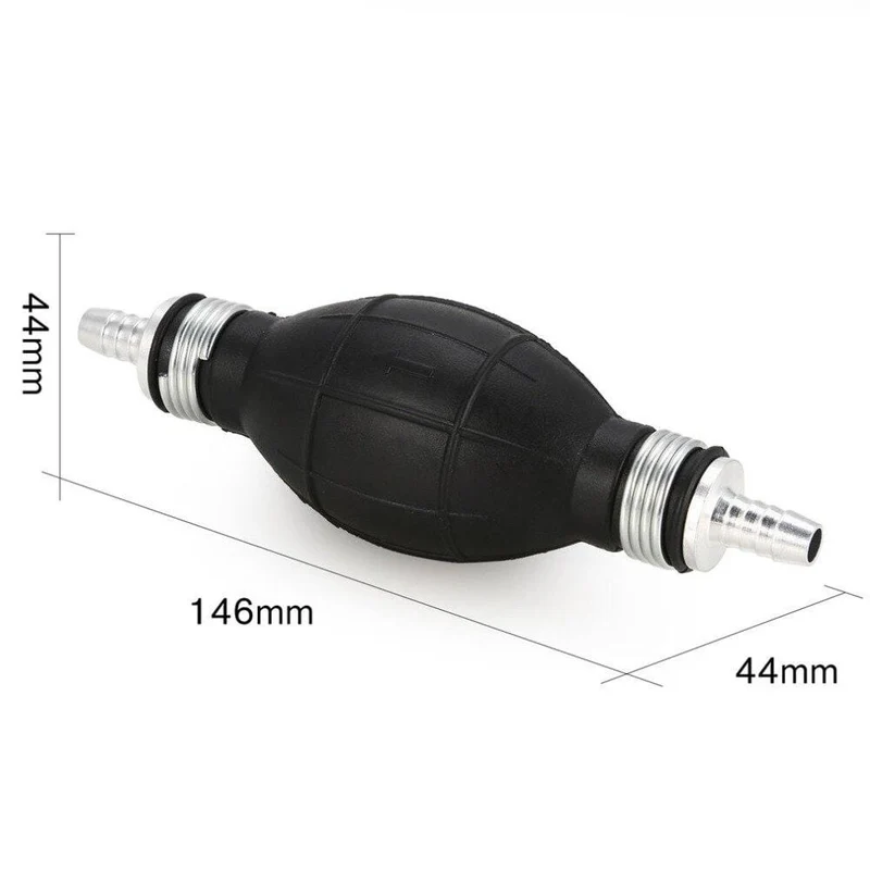 6/8/10/12mm Auto Universal Kraftstoffpumpe Gummi Manuelle Übertragung Flüssigkeit Benzin Benzin Diesel Handzünder Glühbirne Rohr Aluminium