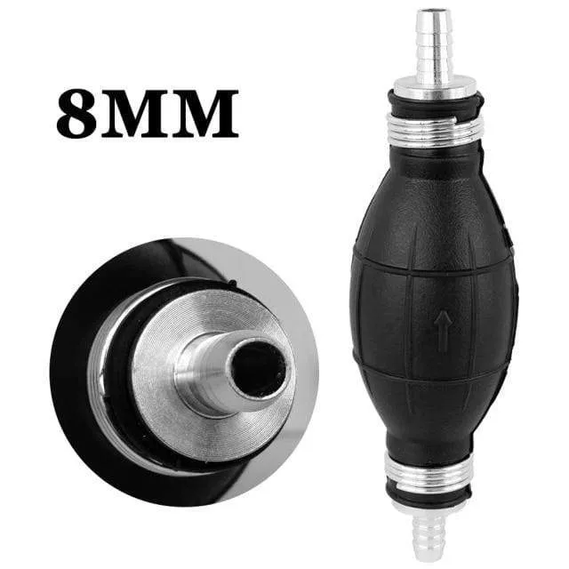 6/8/10/12mm Auto Universal Kraftstoffpumpe Gummi Manuelle Übertragung Flüssigkeit Benzin Benzin Diesel Handzünder Glühbirne Rohr Aluminium