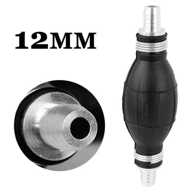 6/8/10/12mm Auto Universal Kraftstoffpumpe Gummi Manuelle Übertragung Flüssigkeit Benzin Benzin Diesel Handzünder Glühbirne Rohr Aluminium