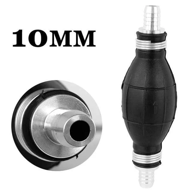 6/8/10/12mm Auto Universal Kraftstoffpumpe Gummi Manuelle Übertragung Flüssigkeit Benzin Benzin Diesel Handzünder Glühbirne Rohr Aluminium