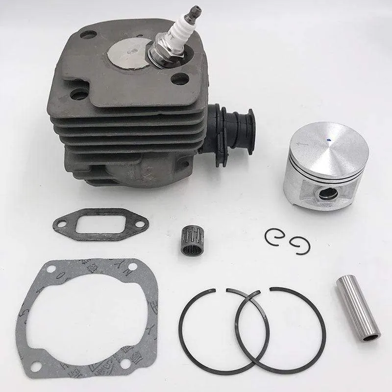 Kettensägenmotor Motorteile 50mm Zylinder Kolben Ansaugkrümmer Dekompressionsventil Kit für HUSQVARNA 365 371 372 XP 362