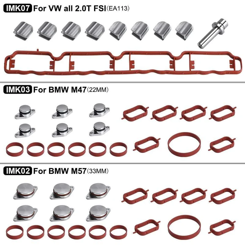 Ansaugkrümmer-Läuferklappen-Löschdichtung für Audi Skoda Seat EA113 VW 2.0 TFSI HT-IMK07