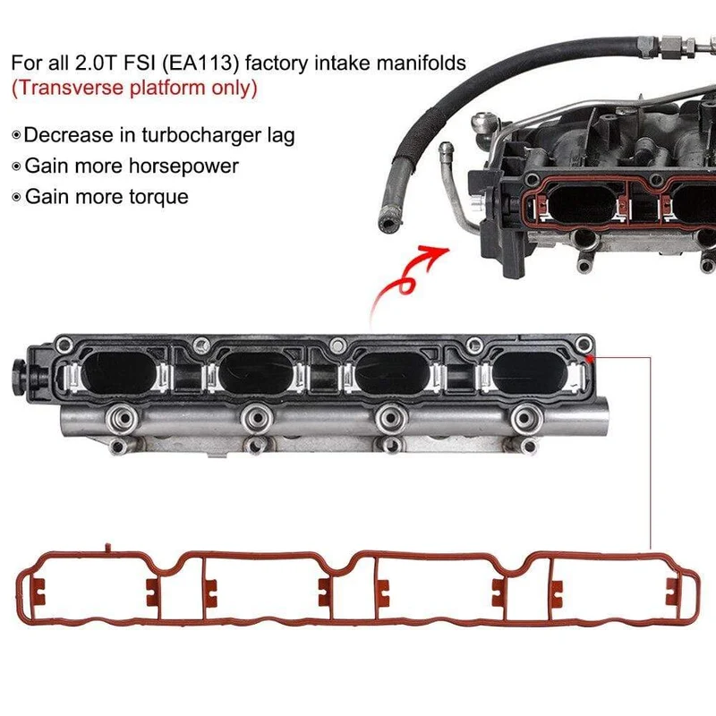 Ansaugkrümmer-Läuferklappen-Löschdichtung für Audi Skoda Seat EA113 VW 2.0 TFSI HT-IMK07