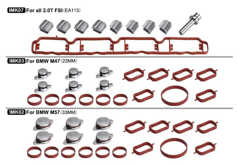 Ansaugkrümmer-Läuferklappen-Löschdichtung für Audi Skoda Seat EA113 VW 2.0 TFSI HT-IMK07