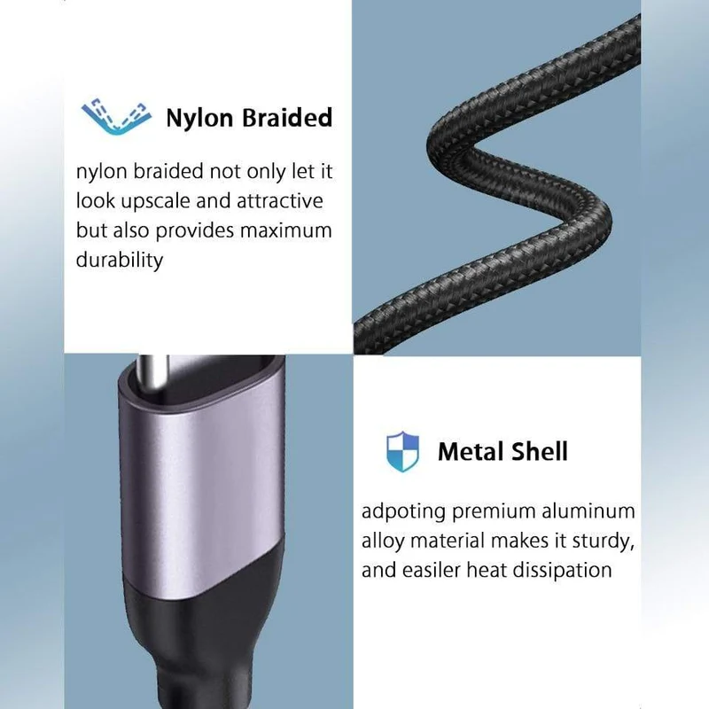 USB Typ C auf 3.5 mm Klinke AUX-Kabel DAC Typ C Audiokabel für Autolautsprecher Kopfhörer Tipo C Hilfsadapter Cabo 0.5 m 1 m 1.5 m