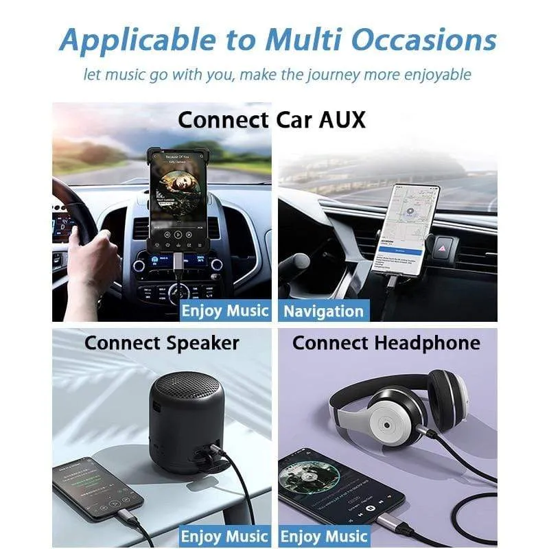 USB Typ C auf 3.5 mm Klinke AUX-Kabel DAC Typ C Audiokabel für Autolautsprecher Kopfhörer Tipo C Hilfsadapter Cabo 0.5 m 1 m 1.5 m