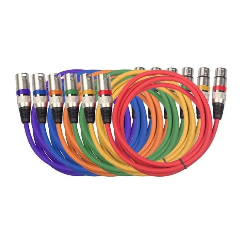 3Pin XLR Kabel Männlich zu Weiblich Canon Stecker Audio Kabel Geschirmt 1PC Für Mixer Mikrofon Verstärker 0.3 m 1m 1.8 m 3m 5m 10m