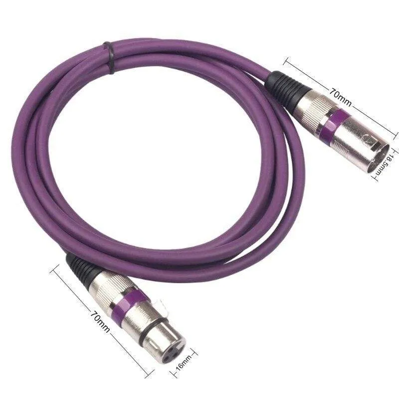 3Pin XLR Kabel Männlich zu Weiblich Canon Stecker Audio Kabel Geschirmt 1PC Für Mixer Mikrofon Verstärker 0.3 m 1m 1.8 m 3m 5m 10m