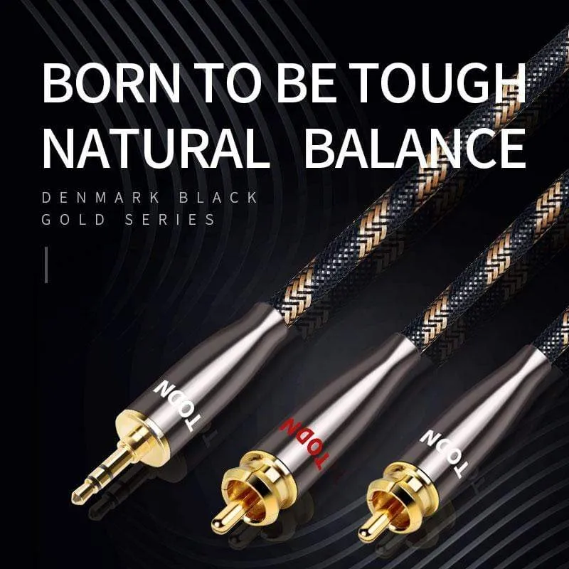 TODN RCA Kabel HiFi Stereo 3.5mm zu 2RCA Audio Kabel AUX RCA Jack 3.5 für Verstärker Audio Heimkino kabel RCA ZU