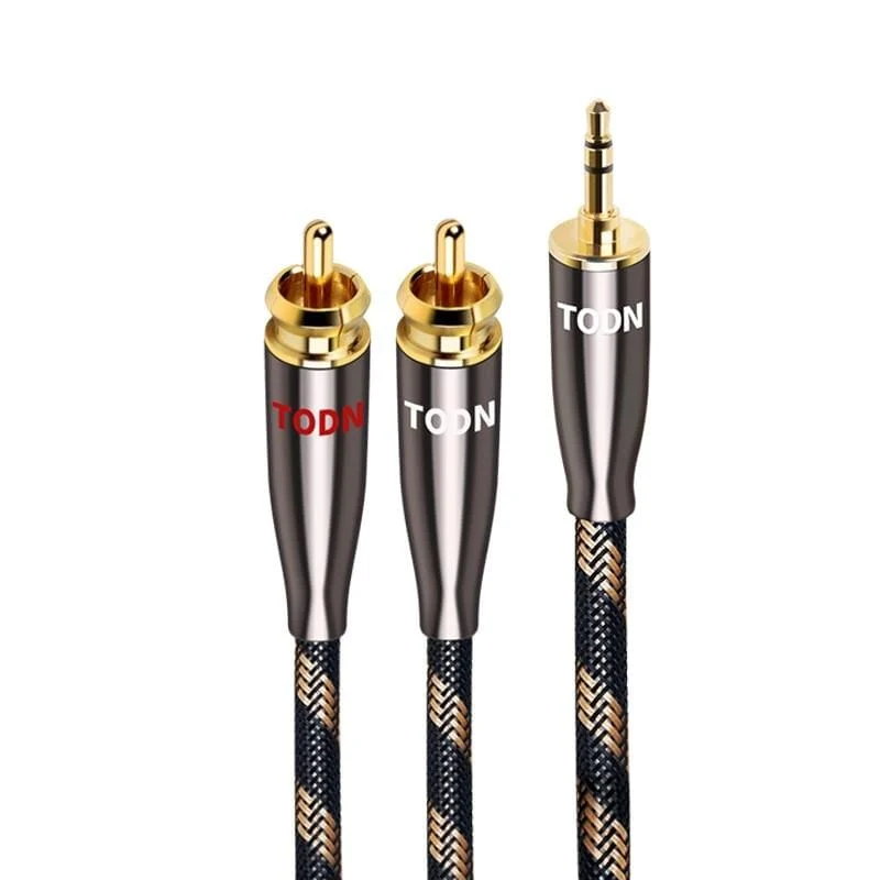 TODN RCA Kabel HiFi Stereo 3.5mm zu 2RCA Audio Kabel AUX RCA Jack 3.5 für Verstärker Audio Heimkino kabel RCA ZU