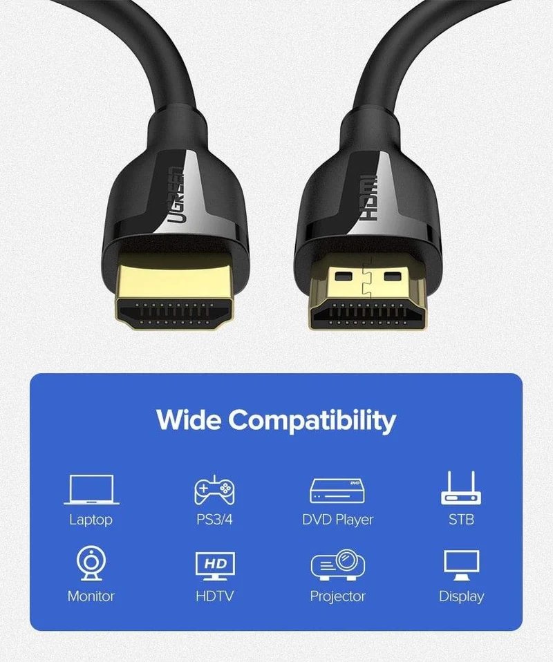 UGREEN HDMI Kabel 4K 2.0 Kabel für Apple TV PS4 Splitter Switch Box HDMI zu HDMI Kabel 60Hz Video Audio Cabo Cord Kabel HDMI 4K