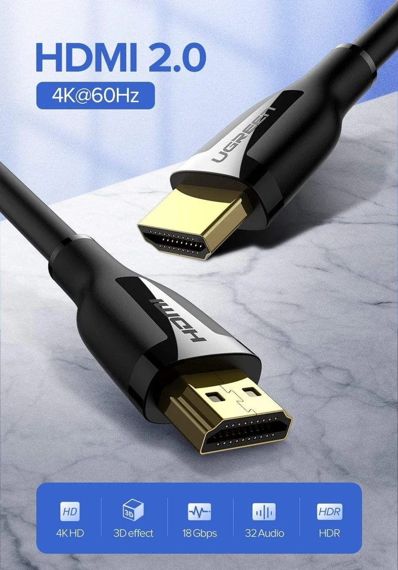 UGREEN HDMI Kabel 4K 2.0 Kabel für Apple TV PS4 Splitter Switch Box HDMI zu HDMI Kabel 60Hz Video Audio Cabo Cord Kabel HDMI 4K