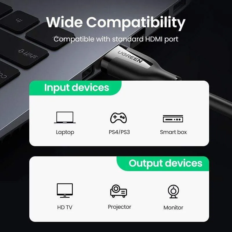 UGREEN HDMI Kabel 4K 2.0 Kabel für Apple TV PS4 Splitter Switch Box HDMI zu HDMI Kabel 60Hz Video Audio Cabo Cord Kabel HDMI 4K