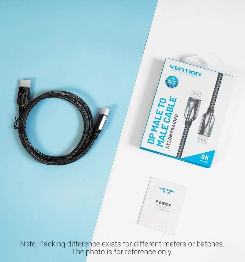 Vention DisplayPort 1.4 Kabel 8K 60Hz 4K HDR 165Hz DisplayPort Audiokabel für Video PC Laptop TV DisplayPort 1.4 DP Kabel 1.2