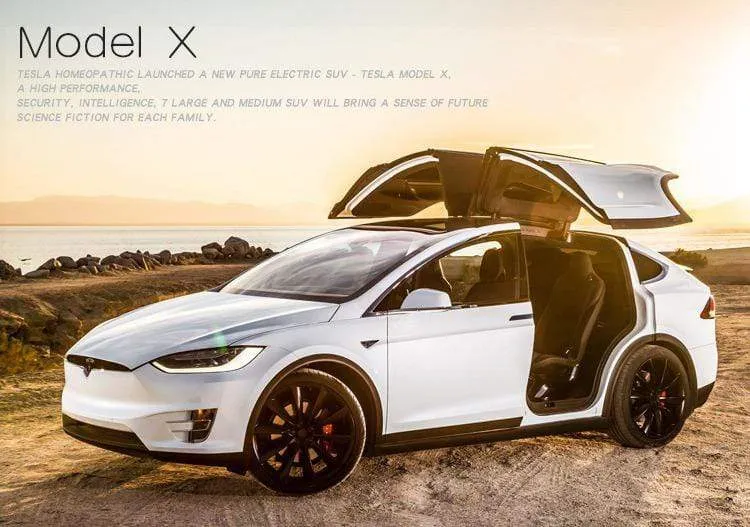 Diecast Modellautos 1:32 Legierung Tesla MODEL X Miniatur Maßstab Metall Fahrzeuge für Kinder Sammlung Jungen Geschenke Weihnachtsspielzeug