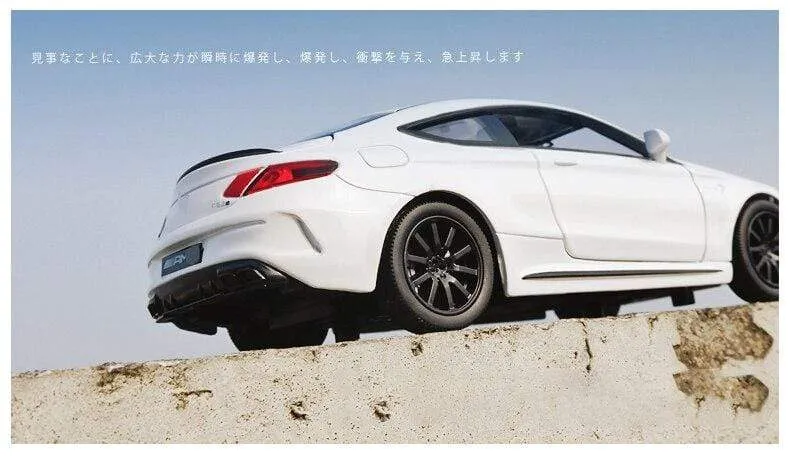 1:32 AMGC63S C63S Coupé Automodell aus Legierung, Druckguss und Spielzeugfahrzeug, Automodellsammlung aus Metall, hohe Simulation, Ton und Licht, Kindergeschenk