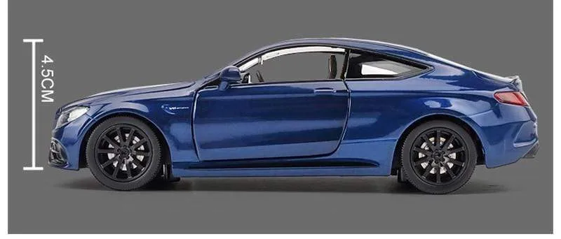 1:32 AMGC63S C63S Coupé Automodell aus Legierung, Druckguss und Spielzeugfahrzeug, Automodellsammlung aus Metall, hohe Simulation, Ton und Licht, Kindergeschenk