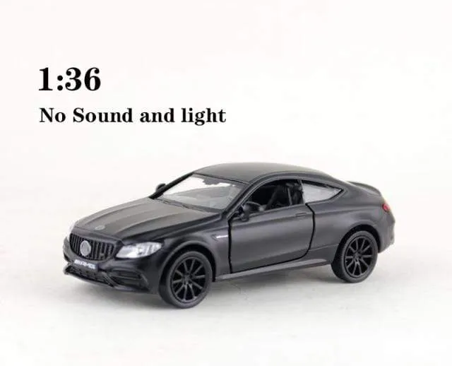 1:32 AMGC63S C63S Coupé Automodell aus Legierung, Druckguss und Spielzeugfahrzeug, Automodellsammlung aus Metall, hohe Simulation, Ton und Licht, Kindergeschenk