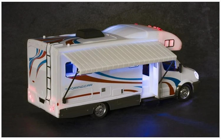 Sprinter im Maßstab 1:32, Luxus-Wohnmobil, Freizeitfahrzeug, Wohnmobil, Anhänger, Wohnwagen, Legierungsmetall-Druckguss-Automodell, Babyspielzeug-Kollektion