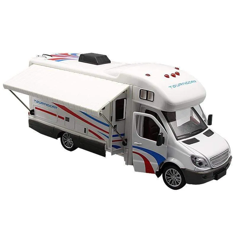 Sprinter im Maßstab 1:32, Luxus-Wohnmobil, Freizeitfahrzeug, Wohnmobil, Anhänger, Wohnwagen, Legierungsmetall-Druckguss-Automodell, Babyspielzeug-Kollektion