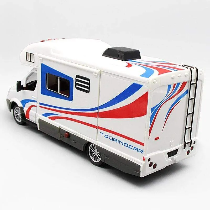 Sprinter im Maßstab 1:32, Luxus-Wohnmobil, Freizeitfahrzeug, Wohnmobil, Anhänger, Wohnwagen, Legierungsmetall-Druckguss-Automodell, Babyspielzeug-Kollektion