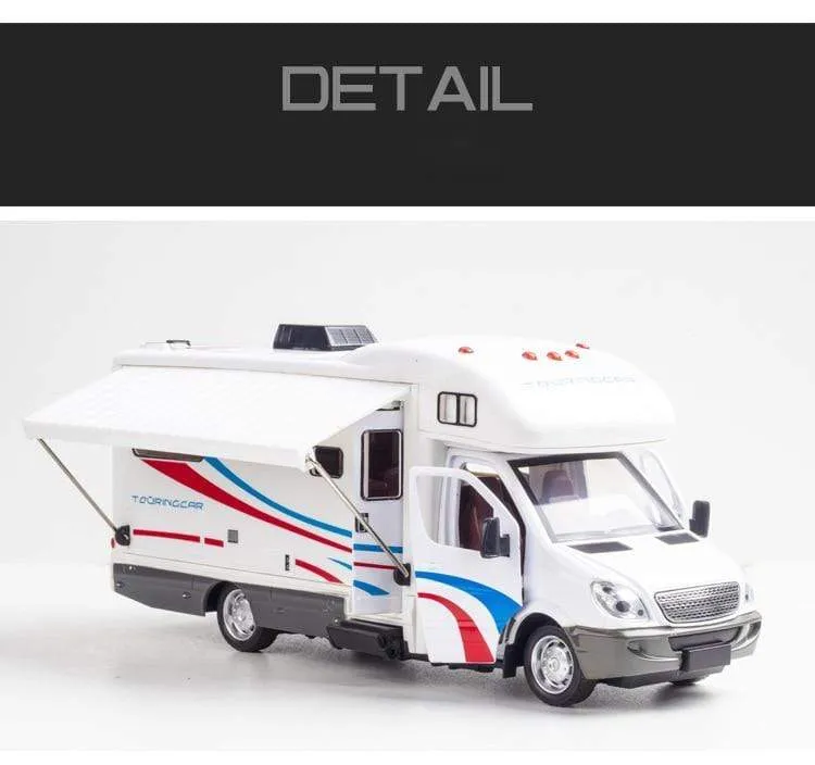 Sprinter im Maßstab 1:32, Luxus-Wohnmobil, Freizeitfahrzeug, Wohnmobil, Anhänger, Wohnwagen, Legierungsmetall-Druckguss-Automodell, Babyspielzeug-Kollektion