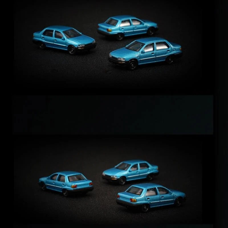 1:64 Daihatsu Charade Civil Blue NO.90 Simulationsmodellauto