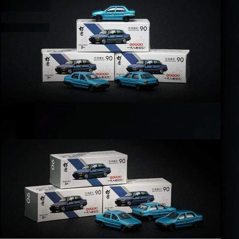 1:64 Daihatsu Charade Civil Blue NO.90 Simulationsmodellauto