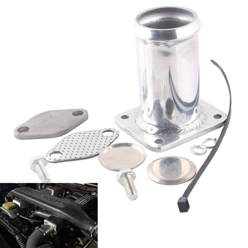 AGR-KIT AUS ALUMINIUM-BLANKING-BYPASS FÜR BMW E46 318d 320d 330d 330xd 320cd 318td 320td EGR1117
