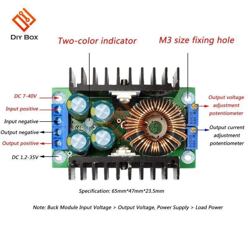 XL4016 300W 9A CD C CC CV Buck Converter Step-down Power Module 5-40V bis 1.2-35V LED-Treiber für Arduino