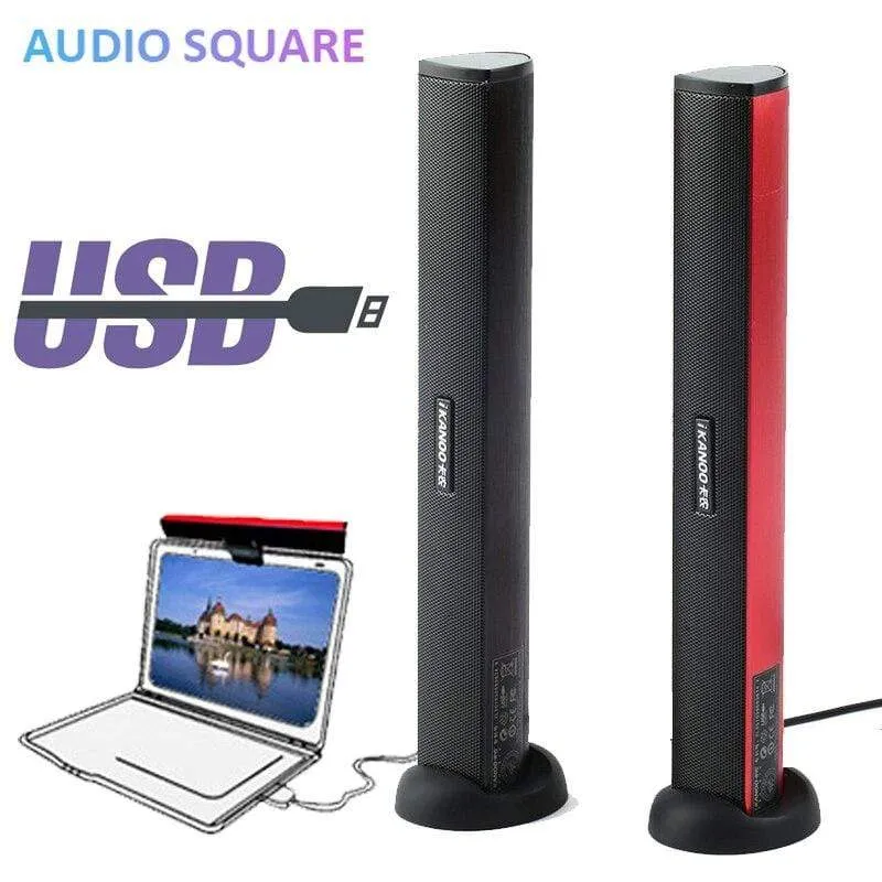 Laptop-Lautsprecher USB verkabelt mit Subwoofer-Resonanzbox für Computer Steoreo Lautsprecher-Treiber Freie Dual-Kanäle