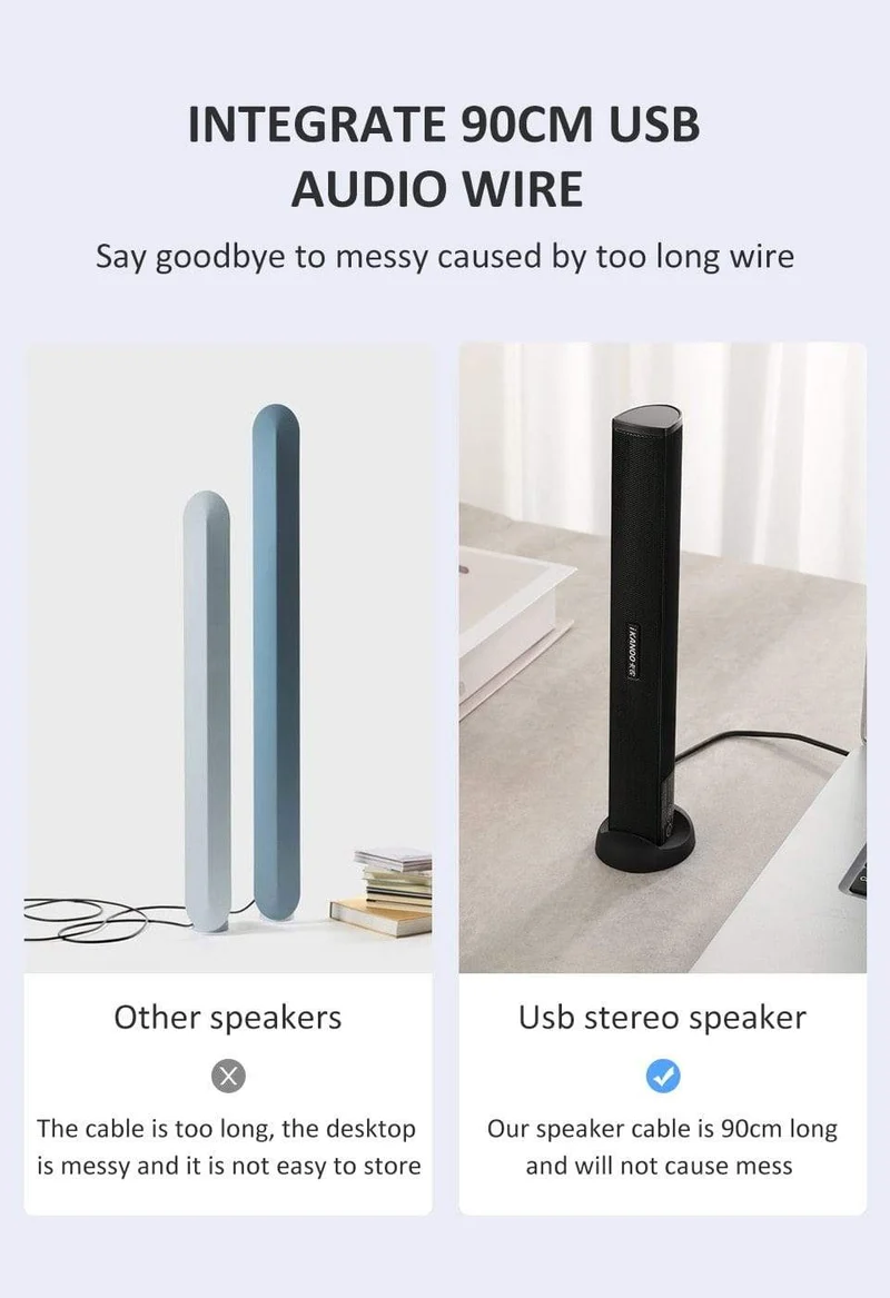 Laptop-Lautsprecher USB verkabelt mit Subwoofer-Resonanzbox für Computer Steoreo Lautsprecher-Treiber Freie Dual-Kanäle