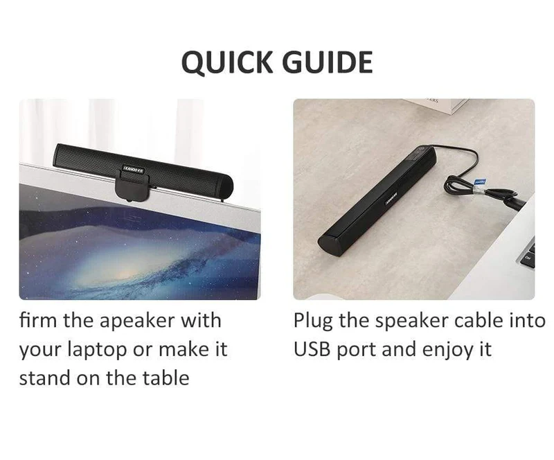 Laptop-Lautsprecher USB verkabelt mit Subwoofer-Resonanzbox für Computer Steoreo Lautsprecher-Treiber Freie Dual-Kanäle
