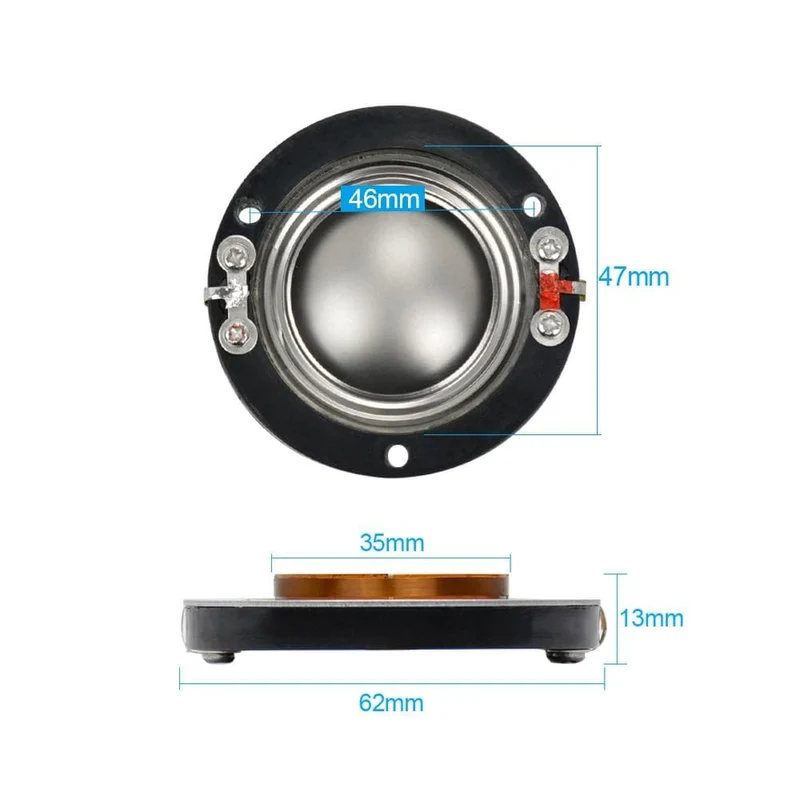 AIYIMA 2Pcs Audio Lautsprecher 34.4/44.4mm Höhen Schwingspule Titan Film DIY Für Hochtöner Fahrer Lautsprecher Reparatur teile Zubehör