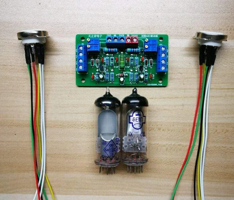6E1 Katzenauge Röhrentreiberplatine Bausatz DIY Röhrenverstärker Einbau Lautstärkepegel Pegelanzeige