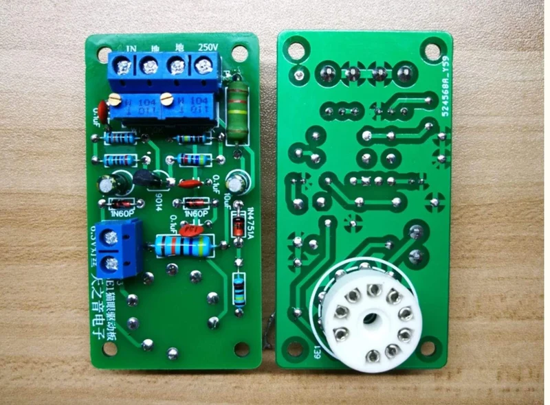 6E1 Katzenauge Röhrentreiberplatine Bausatz DIY Röhrenverstärker Einbau Lautstärkepegel Pegelanzeige