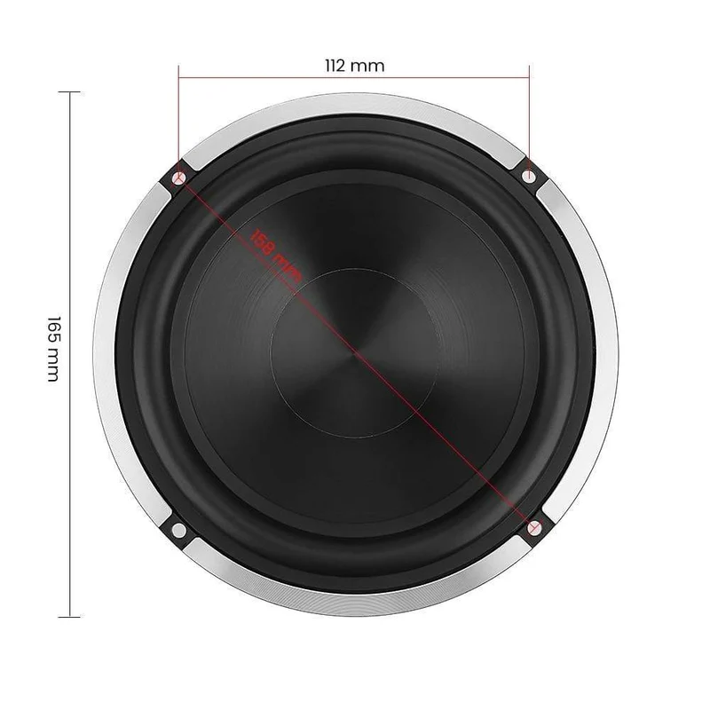 AIYIMA 1Pcs 6.5 Zoll Woofer Lautsprecher 50W 4 Ohm Bass Audio Auto Sound Lautsprecher Treiber Aluminium Keramik Black Diamond Cast Booksheft