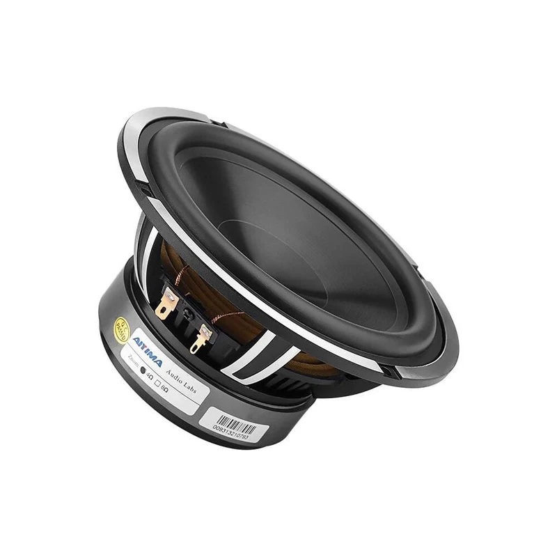 AIYIMA 1Pcs 6.5 Zoll Woofer Lautsprecher 50W 4 Ohm Bass Audio Auto Sound Lautsprecher Treiber Aluminium Keramik Black Diamond Cast Booksheft