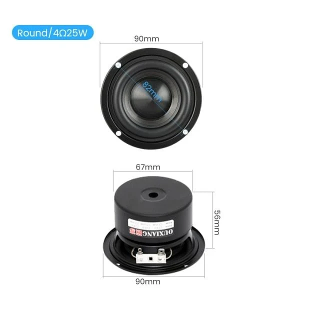 AIYIMA 2Pcs 3 Zoll woofer Lautsprecher Fahrer 4 8 Ohm 25W Audio Bass Lautsprecher DIY Heimkino Sound verstärker Lautsprecher Einheit